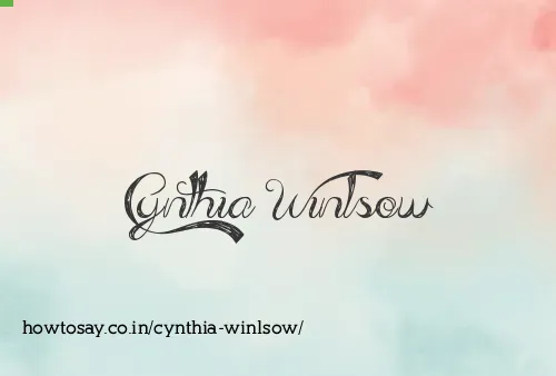 Cynthia Winlsow