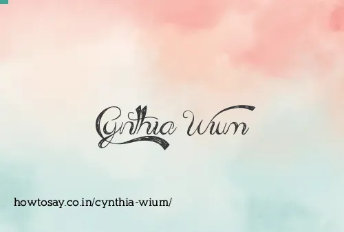Cynthia Wium