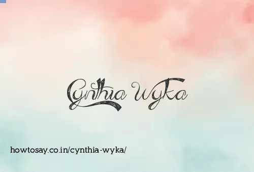 Cynthia Wyka