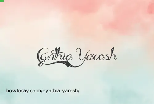 Cynthia Yarosh