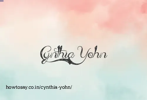 Cynthia Yohn