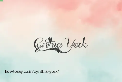 Cynthia York