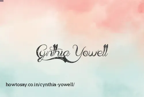 Cynthia Yowell