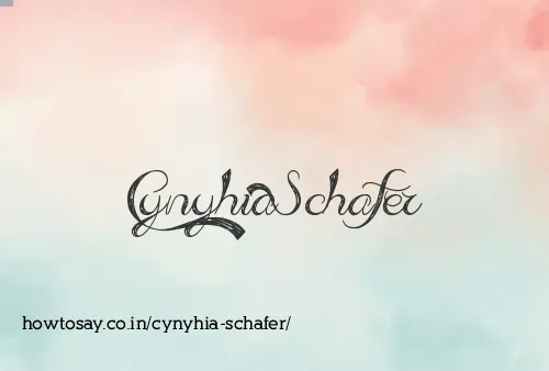 Cynyhia Schafer