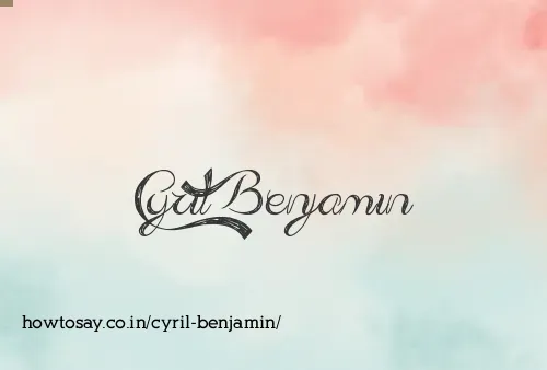 Cyril Benjamin