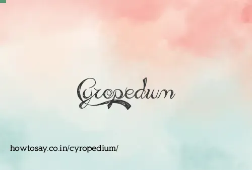 Cyropedium