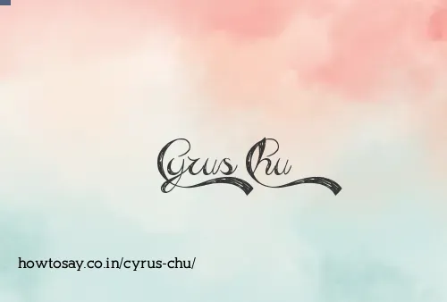 Cyrus Chu