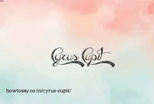Cyrus Cupit