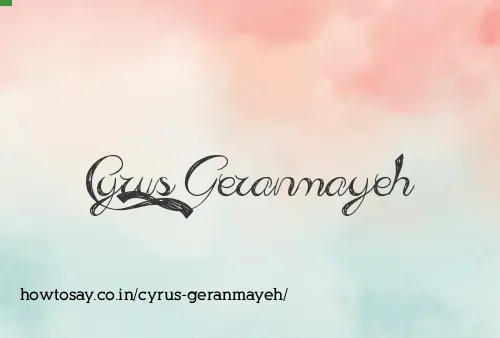 Cyrus Geranmayeh