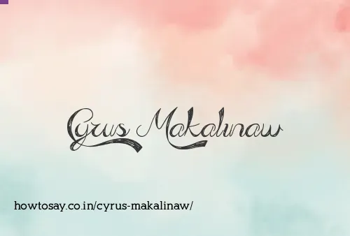 Cyrus Makalinaw