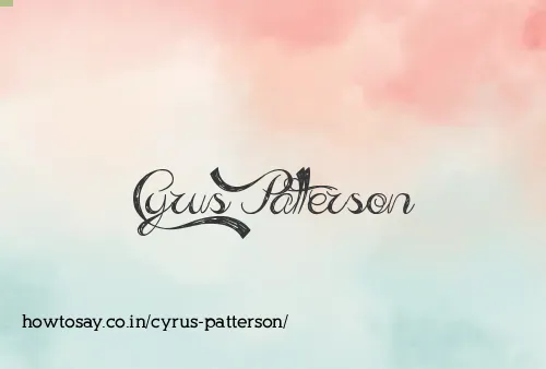 Cyrus Patterson