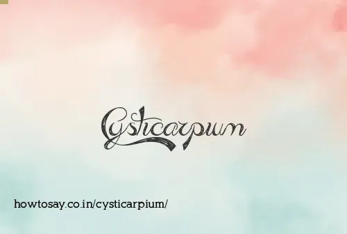 Cysticarpium