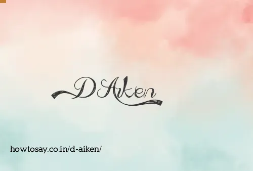 D Aiken