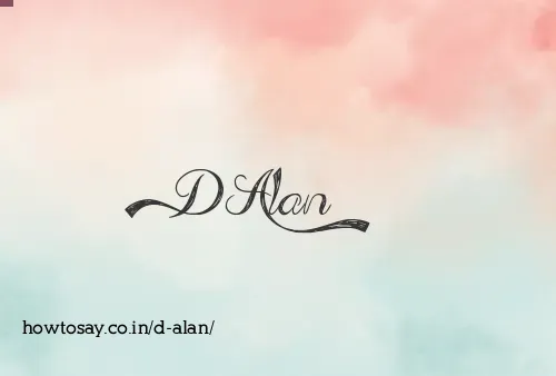 D Alan
