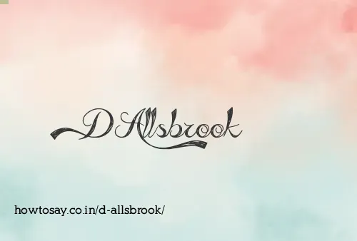 D Allsbrook