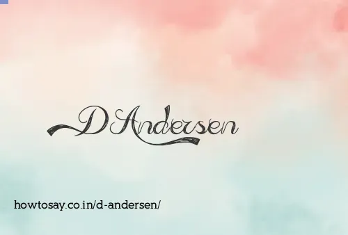 D Andersen
