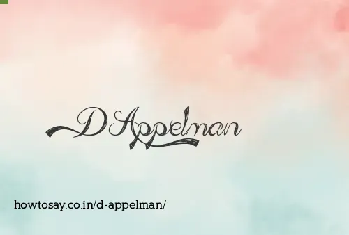 D Appelman
