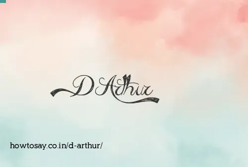 D Arthur
