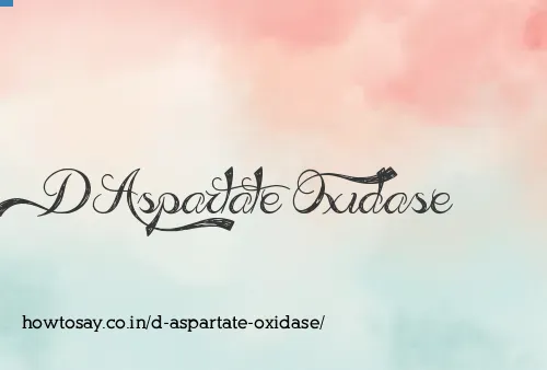 D Aspartate Oxidase