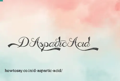 D Aspartic Acid