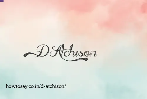 D Atchison