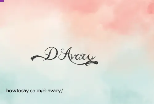 D Avary