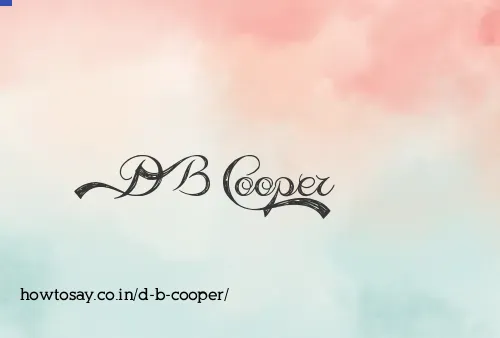 D B Cooper