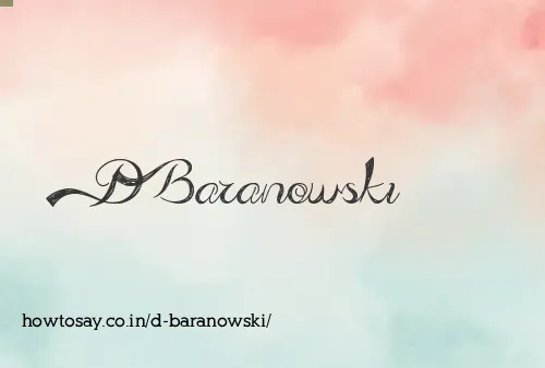 D Baranowski