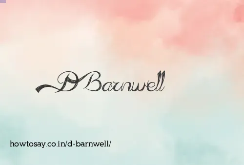 D Barnwell