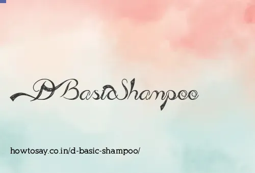 D Basic Shampoo