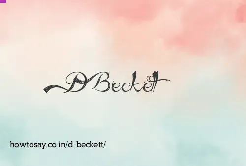 D Beckett