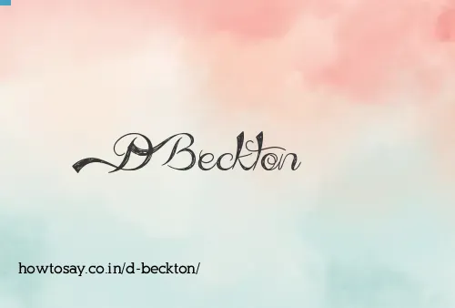D Beckton