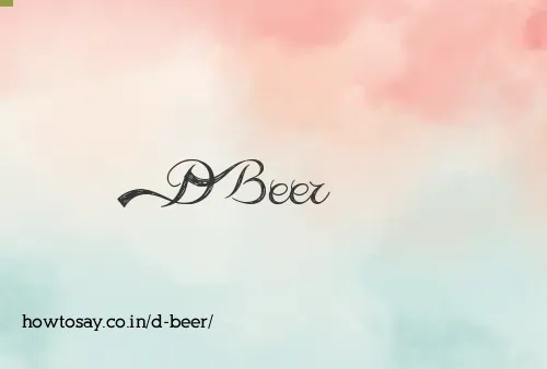 D Beer