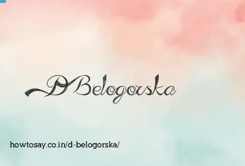 D Belogorska