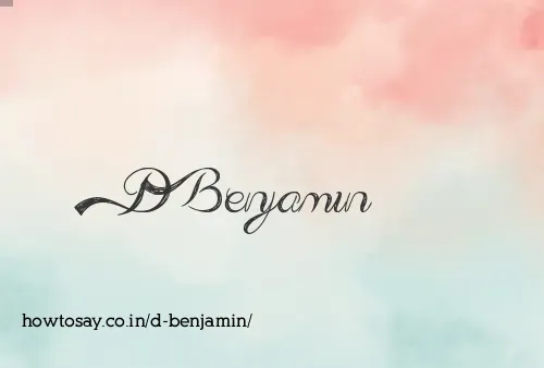 D Benjamin