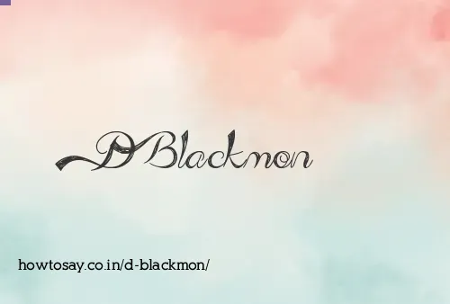 D Blackmon