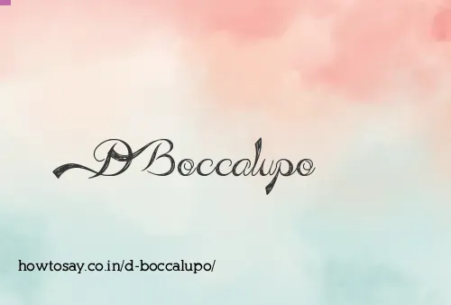 D Boccalupo