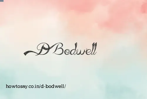 D Bodwell
