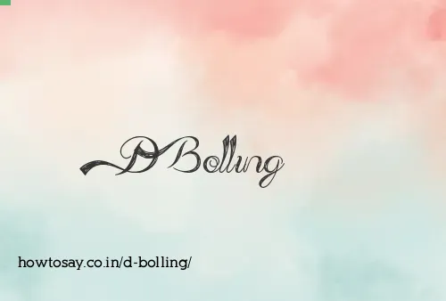 D Bolling