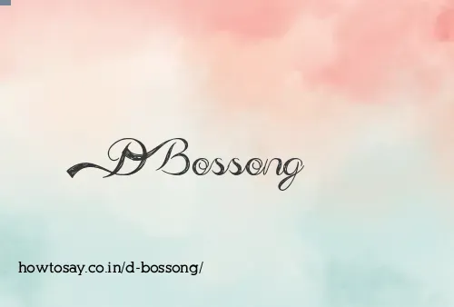 D Bossong