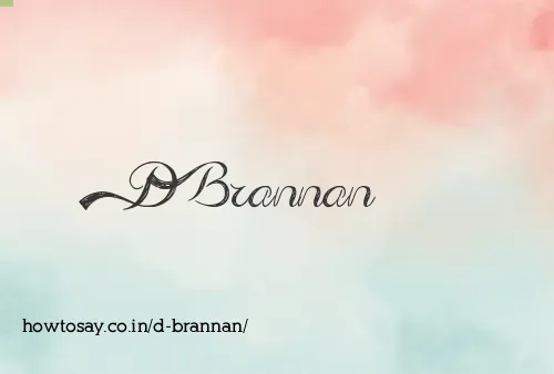 D Brannan