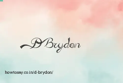 D Brydon