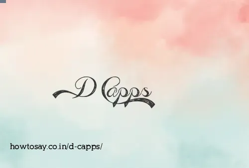 D Capps