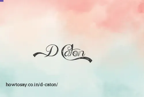 D Caton