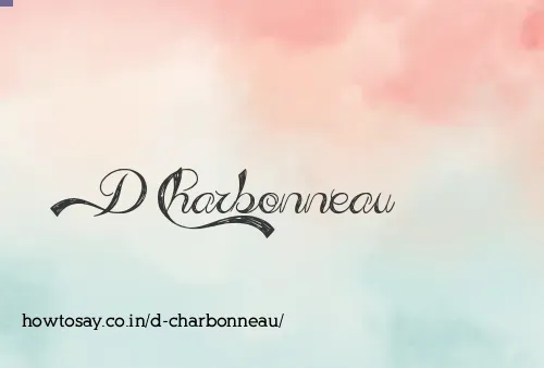 D Charbonneau