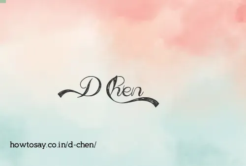D Chen