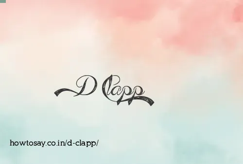 D Clapp