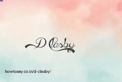 D Clasby