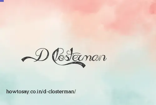 D Closterman