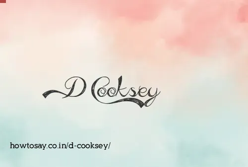 D Cooksey